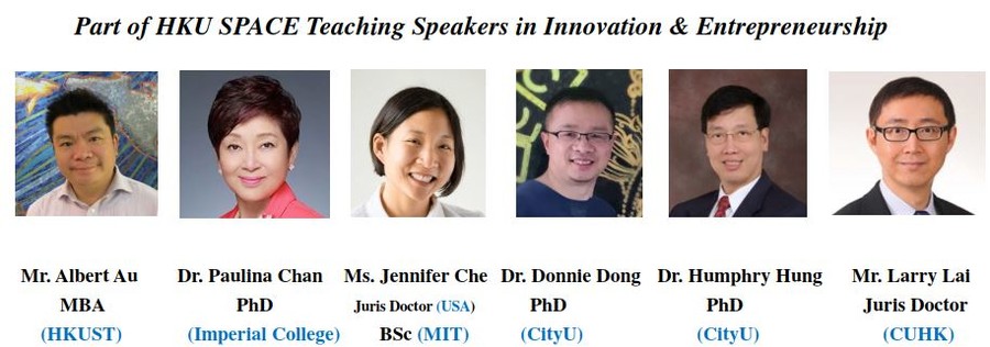 Part of HKU SPACE Teaching Speakers - Albert Au, Paulina Chan, Jennifer Che, Donnie Dong, Humphry Hung, Larry Lai